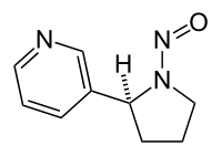 N-ニトロソノルニコチンの化学構造