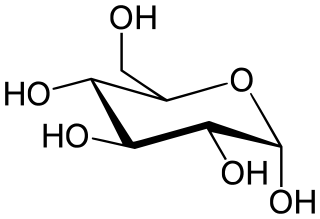 α-D-グルコースの化学構造