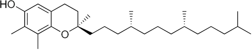 γ-トコフェロールの化学構造