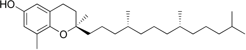 δ-トコフェロールの化学構造