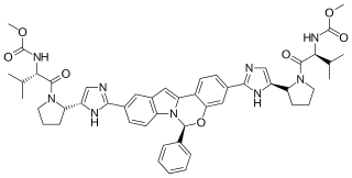 エルバスビルの化学構造