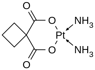カルボプラチンの化学構造