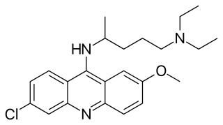 キナクリンの化学構造