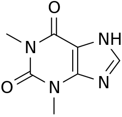 テオフィリンの化学構造