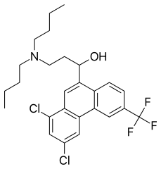 ハロファントリンの化学構造