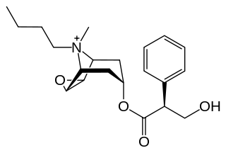 ブチルスコポラミンの化学構造