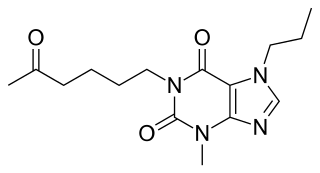 プロペントフィリンの化学構造