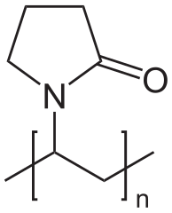 ポリビニルピロリドンの化学構造