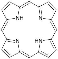 ポルフィリンの化学構造
