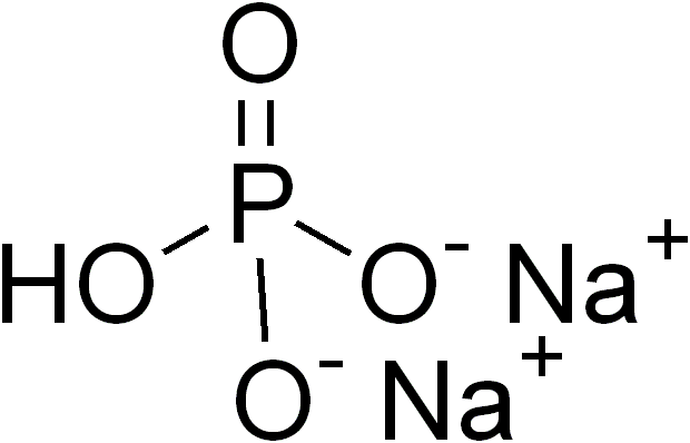 リン酸水素二ナトリウムの化学構造