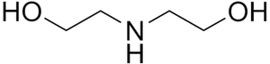 ジエタノールアミンの化学構造
