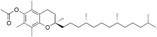 酢酸トコフェロールの化学構造