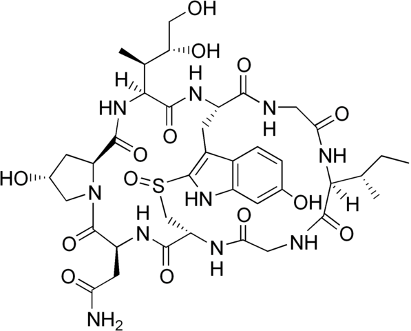 α-アマニチンの化学構造