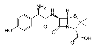 アモキシシリンの化学構造
