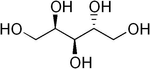 アラビトールの化学構造