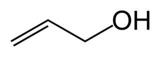 アリルアルコールの化学構造