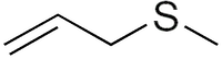 アリルメチルスルフィドの化学構造