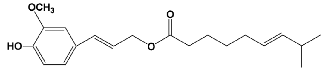カプシコニエイトの化学構造