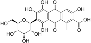カルミン酸の化学構造