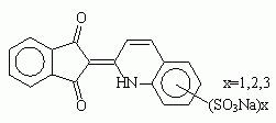 キノリンイエローWS（黄色203号）の化学構造