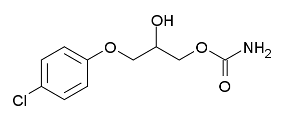 クロルフェネシンカルバミン酸エステルの化学構造