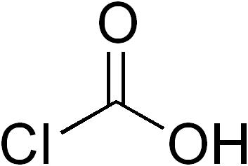 クロロギ酸の化学構造