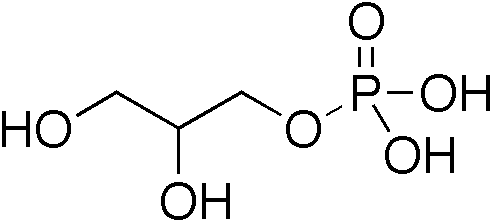 グリセロール-3-リン酸の化学構造