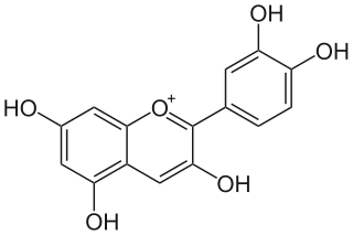 シアニジンの化学構造