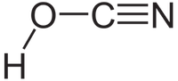 シアン酸の化学構造