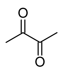 ジアセチルの化学構造
