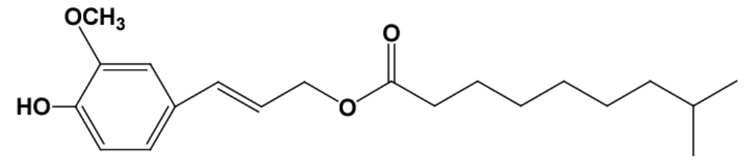 ジヒドロカプシコニエイトの化学構造