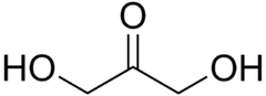 ジヒドロキシアセトンの化学構造