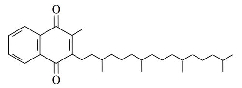 ジヒドロ型ビタミンK1の化学構造