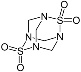 テトラメチレンジスルホテトラミンの化学構造