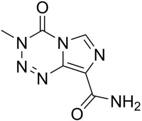 テモゾロミドの化学構造