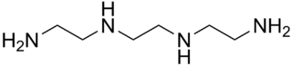トリエチレンテトラミンの化学構造