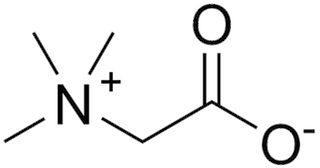 トリメチルグリシン（グリシンベタイン）の化学構造