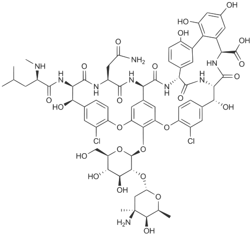 バンコマイシンの化学構造