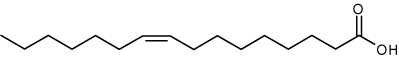 パルミトレイン酸の化学構造