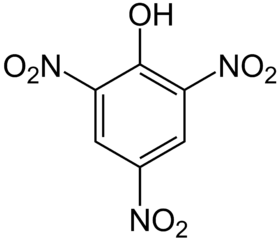 ピクリン酸の化学構造