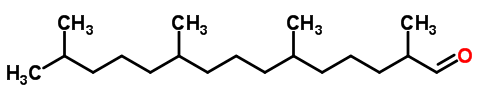 プリスタナールの化学構造