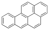 ベンゾ(a)ピレンの化学構造