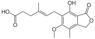 ミコフェノール酸の化学構造