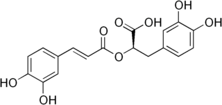 ロスマリン酸（ロズマリン酸）の化学構造