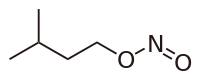 亜硝酸アミル（亜硝酸イソアミル）の化学構造
