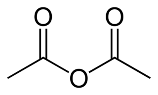 無水酢酸の化学構造