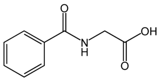 馬尿酸の化学構造