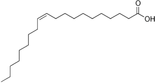 11-エイコセン酸（イコセン酸、ゴンド酸）の化学構造