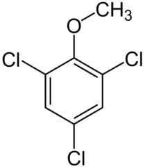 2,4,6-トリクロロアニソールの化学構造