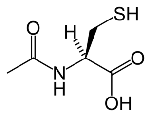 N-アセチルシステインの化学構造